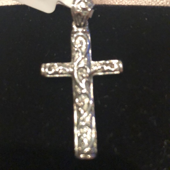 Antique Style Swirl Cross Sterling Silver - Picture 5 of 11